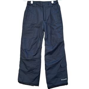 Columbia Black Youth Omni-Shield Snow Ski Pants Waterproof Adjust Waist 10-12